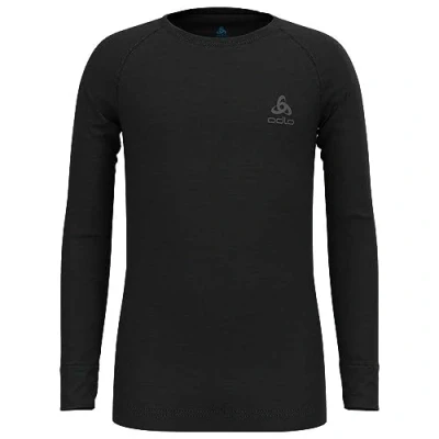 Abbildung von Odlo Kinder Funktionsunterwäsche Langarm Shirt MERINO 200 KIDS, black, 140