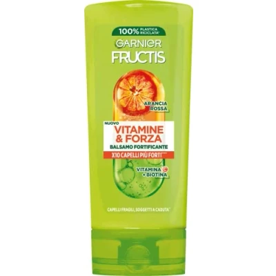 Abbildung von Garnier Fructis Stärkender Conditioner für brüchiges Haar, gegen Haarbruch, kräftiges und gesundes mit Vitamin C Biotin, Vitamine &amp; Stärke, 200 ml