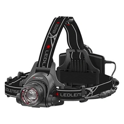 Abbildung von Ledlenser H14R.2, LED Stirnlampe, Akku, aufladbar, bis zu 35h Laufzeit, 1000 Lumen, rotes Sicherheitslicht, einhändig fokussierbar