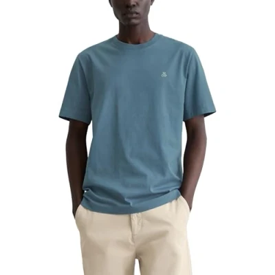 Abbildung von Marc O&#039;Polo Short Sleeve LOGO Print Crewneck Tshirt basic, Herren, Größe: XS, Storm