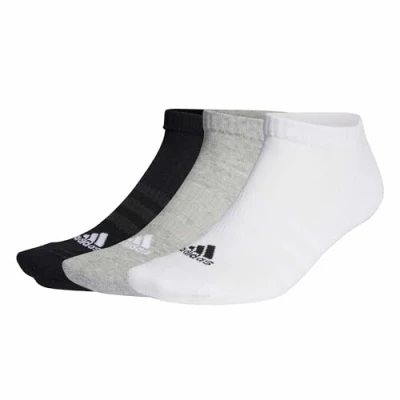 Abbildung von adidas Performance LOW Unisex 3 PACK Füßlinge Medium grey heather/white black, Größe: 37 39, black