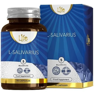 Abbildung von LN Lactobacillus Salivarius 90 Probiotic Kapseln 5 Milliarden KBU L pro Kapsel Probiotika Gentechnikfrei, Gluten und Allergenfrei Hergestellt in GB