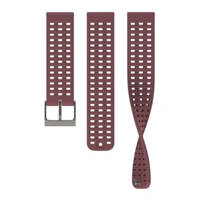 Abbildung von SUUNTO 22 ATH2 Silikon Armband Kompatibel Race, Vertical, 9 Peak Pro, Peak, 5 Watch Strap Weiches Ersatzband 22mm Dark Ruby S+M