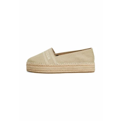 Abbildung von Tommy Hilfiger Damen Espadrilles Denim Platform mit Plateau, Beige (Horseradish), 39