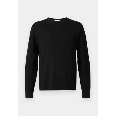 Abbildung von Calvin Klein CREW Strickpullover, Herren, Größe: Small, Black