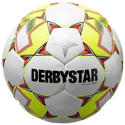 Abbildung von Derbystar Unisex Jugend Apus S Light v23 Fußball, weiß gelb, 3