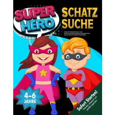Abbildung von Schatzsuche Kindergeburtstag ab 4 6 Jahre: Kaboom! Superhelden Schnitzeljagd mit Superheldentraining zum Sofort Starten für Einsteiger &amp; Vielbeschäftigte. (Bravo Schatzsuche)