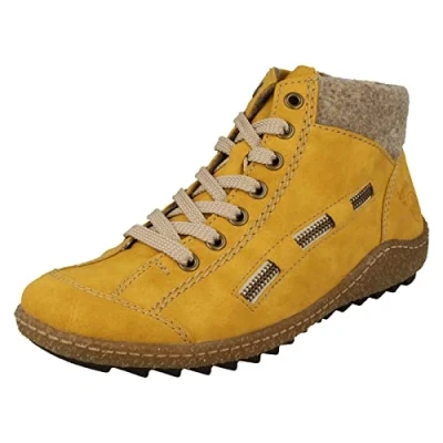 Abbildung von Rieker Damen L7543 Hohe Sneaker, Gelb Honig Wood 69, 43 EU