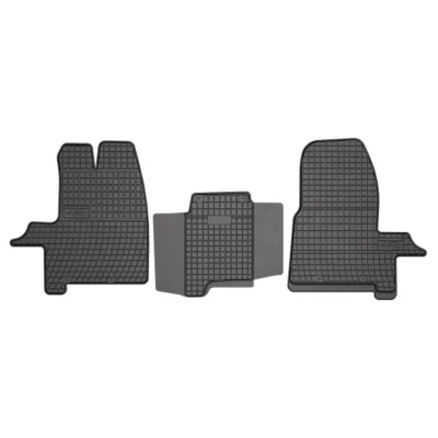 Abbildung von FROGUM D00312 Fußmattensatz Gummi vorne 3 schwarz Maßgefertigt FORD: Transit V363 Minibus, Custom V362 Van, Platform / Chassis