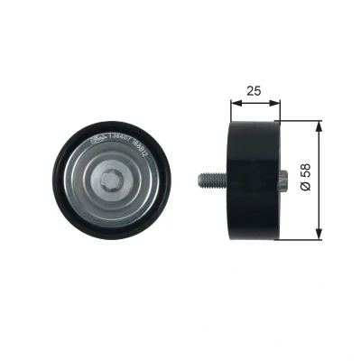 Abbildung von GATES T36407 Umlenkrolle FleetRunner Micro V Stretch Fit