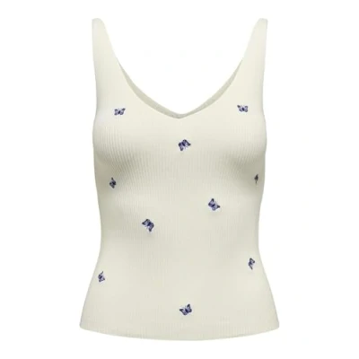 Abbildung von JDY Jdynanna Top, Damen, Größe: Medium, Cloud dancer/dazzling blue