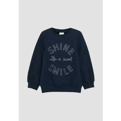 Abbildung von s.Oliver Wärmendes Sweatshirt mit Schmucksteinen Navy 128/134
