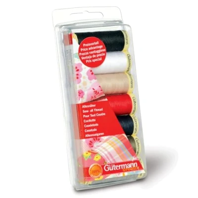 Abbildung von Gütermann G731099 Nähgarn Set, Polyester, Mehrfarbig, 100 Meter Länge, 700