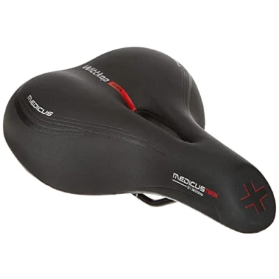 Abbildung von Prophete Fahrradsattel Gesundheitssattel City MEDICUS, Ergonomischer mit Geleinlage und Elastomerdämpfung, 5 Komfortzonen, Schwarz