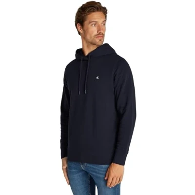 Abbildung von Calvin Klein Jeans Herren Hoodie Embro Badge mit Kapuze, Blau (Night Sky), 3XL