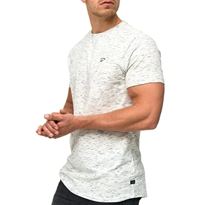 Abbildung von Indicode Jeans Kloge Tshirt basic, Herren, Größe: Small, Ecru mix