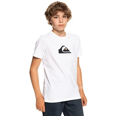Abbildung von Quiksilver COMP LOGO TEE Tshirt print für Kinder, Größe: 140, White