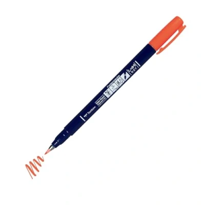Abbildung von Tombow ws BH94 Brush Pen Fudenosuke Neonred, Harte Spitze