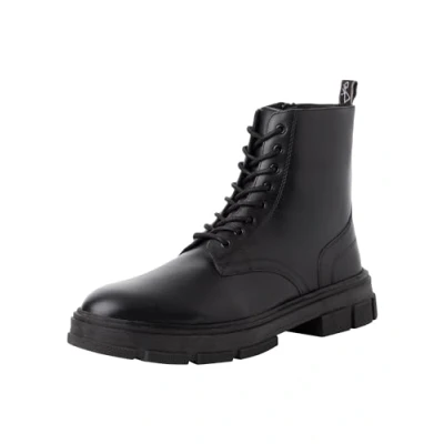 Abbildung von MARCO TOZZI by Guido Maria Kretschmer Herren Stiefeletten zum Schnüren aus Leder mit Reißverschluss, Schwarz (Black), 43 EU