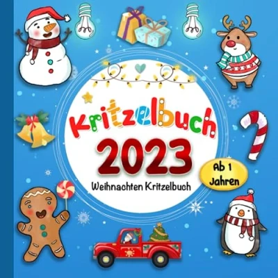 Abbildung von Weihnachten Kritzelbuch ab 1 Jahren: Mein erstes Malbuch mit tollen Motiven zum Ausmalen und Kritzeln für kreativ Kinder Winter Advent Beschäftigungen als Weihnachtsgeschenk.