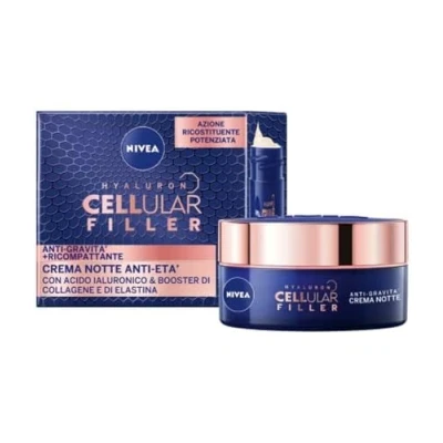 Abbildung von NIVEA CELLULAR EXPERT LIFT Anti Aging Nachtcreme Multidimensional 50 ml, Nachtgesichtscreme mit reinem Bakuchiol und 2 Arten von Hyaluronsäure, Falten