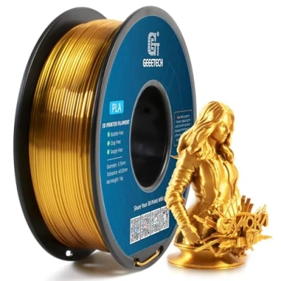 Abbildung von GEEETECH PLA Filament 1,75mm Silk Gold, 3D Drucker 1kg Spool