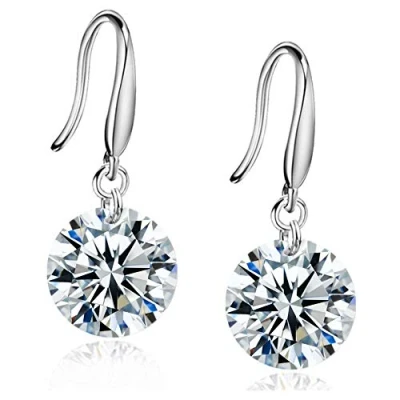 Abbildung von Fu You 925 Sterling Silber Ohrhänger mit Zirkonia Ohrringe Hängend für Damen
