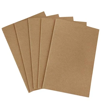 Abbildung von MaoXinTek Klein Notizblock A5, Kraft Cover 5er Linierte Seite (30 Blatt) Skizzenbuch Skizzenblock, Classic Schreibblock Zeichenblock Sketchbook Notepad, Memo, Malen und Graffiti, 21 x 13.8 cm