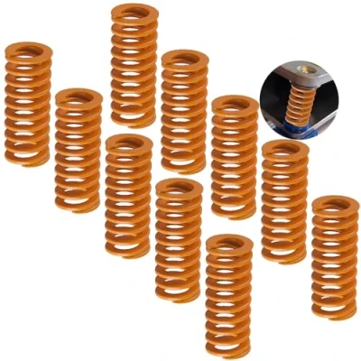 Abbildung von CESFONJER 10 Pcs 3D Druckfedern, Druckfedern 8mm od 20mm Printer Springs Drucker Federn Lange Lichtlast Kompression Moulde Sterben Frühling Gelb