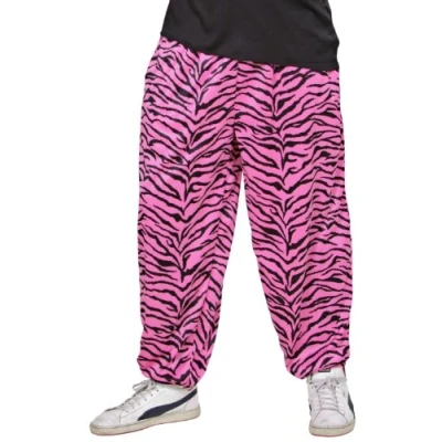 Abbildung von W WIDMANN MILANO Party Fashion 80er Jahre Hose mit Zebra Muster, Jogginghose, Faschingskostüme