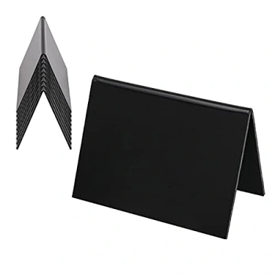 Abbildung von HMF 46413 Tischaufsteller Kreidetafel 10 Stück A Aufsteller x 7 cm Schwarz