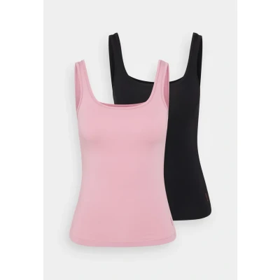 Abbildung von HUGO VEST 2 PACK Unterhemd/shirt, Damen, Größe: Medium, Open pink/black