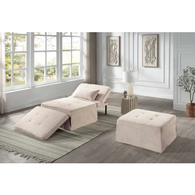 Abbildung von ATLFG Atlantic Home Collection Multifunktionshocker Finn, 80 x 70 41 cm, Creme