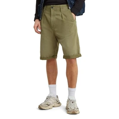 Abbildung von G Star Pleated Shorts, Herren, Größe: 36, Smoke olive