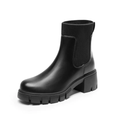Abbildung von DREAM PAIRS Stiefel Damen Chelsea Stiefeletten Ankle Booties Boots 36 SCHWARZ SDAB2312W