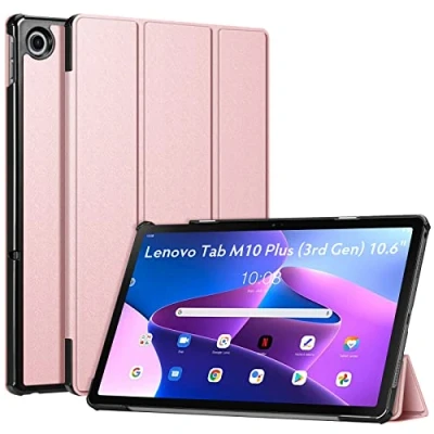Abbildung von Fintie Hülle für 10.6&quot; Lenovo Tab M10 Plus (3. Gen) Tablet 26,9cm (2000x1200, 2K Display) 2022, Ultradünne Schutzhülle mit Auto Schlaf/Wach, Nicht 10.1&quot; Gen), Roségold
