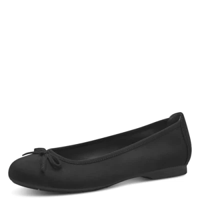 Abbildung von Jana Damen Ballerinas mit Schleife Vegan, Schwarz (Black), 37 EU