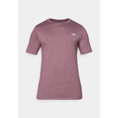 Abbildung von New Balance Essentials Heathertech Sport Tshirt, Herren, Größe: Small, Faded plum heather