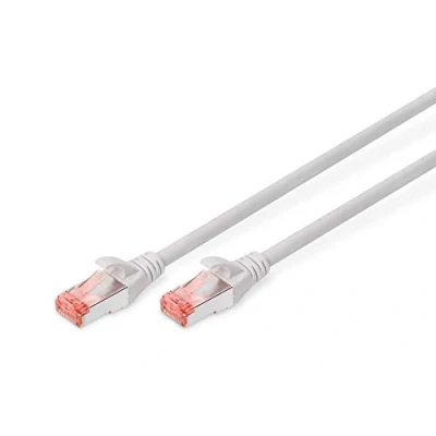Abbildung von DIGITUS LAN Kabel Cat 6 15m RJ45 Netzwerkkabel S/FTP Geschirmt Kompatibel zu 6A &amp; 7 Grau