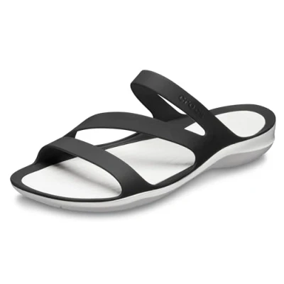 Abbildung von Crocs Herren Swiftwater Sandal W Sandalen, Black/White, 34/35 EU