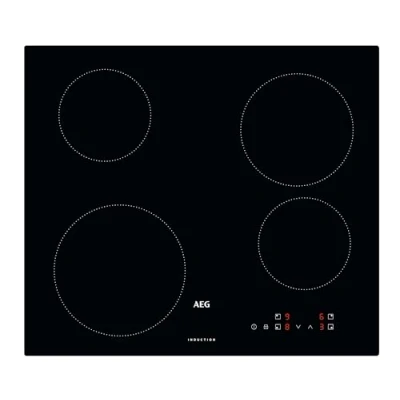 Abbildung von AEG Induktionskochfeld autark 60cm, 4 Zonen in verschiedenen Größen mit 4x Power Funktion für schnelles Kochen, 10 Stufen, Rahmenlos, Touch Bedienung, Kindersicherung, aufliegend, IB6420ACB