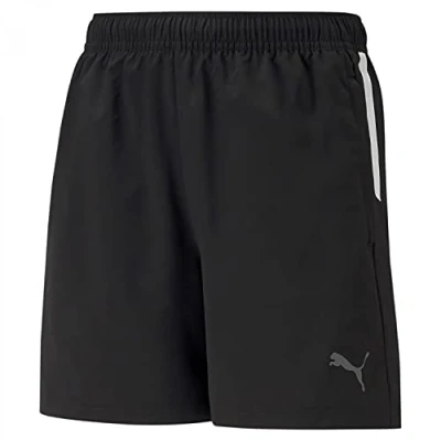 Abbildung von Puma Teamliga kurze Sporthose für Kinder, Größe: 152, Schwarzweiss