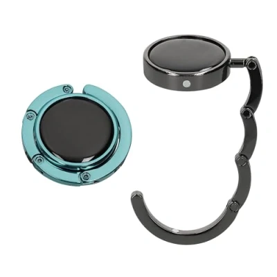 Abbildung von kwmobile Taschenhalter für Tisch 2X Faltbare Antirutsch Handtaschenhalter Haken Taschen Aufhänger Geschenkidee Gadgets Frauen Taschenhaken Set