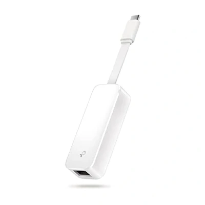 Abbildung von TP Link UE300C USB C auf Ethernet Adapter, RJ45 Gigabit LAN Netzwerkadapter, Plug and Play unter Windows 11/10/8.1/8, macOS, iPadOS, Chrome OS und Linux OS, Weiß