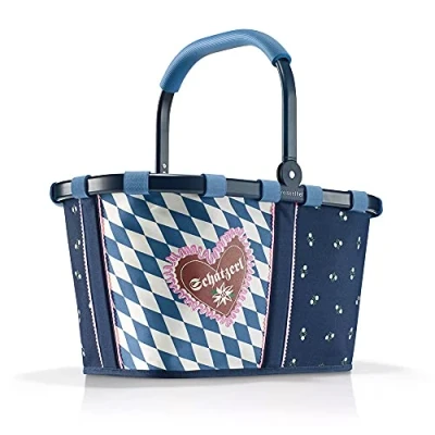 Abbildung von reisenthel carrybag frame Bavaria 6 blau Stabiler Einkaufskorb mit viel Stauraum und praktischer Innentasche Elegantes wasserabweisendes Design