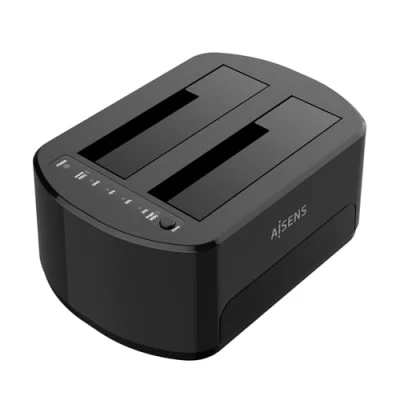 Abbildung von AISENS Asds D03B SATA 2.5/3.5 A USB 3.0/3.1 Gen1 Dockingstation, Klone, Schwarz