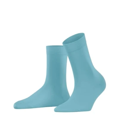 Abbildung von FALKE Damen Socken Cotton Touch W So Baumwolle einfarbig 1 Paar, Türkis Key Largo 6852, 39 42