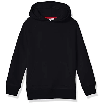 Abbildung von Amazon Essentials Jungen Fleecepullover, Kapuzenpullover und Sweatshirts, Schwarz, 9 Jahre
