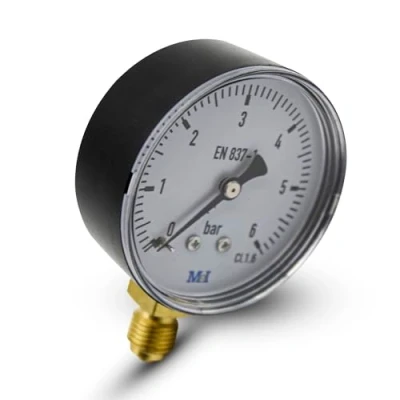 Abbildung von DOJA Barcelona Wasser Druckmessgerät 1/4&quot; 0 25 bar 1er Pack Manometer Druckluft Wasserdrucküberwachung von Trinkwassersystemen, Messgerät Heizung, Bewässerung, Pumpen