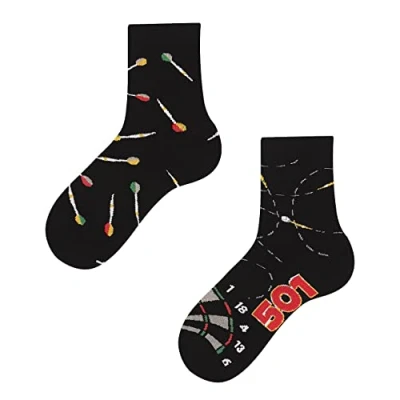Abbildung von TODO Colours Lustige Socken Kinder mit motiv für Mädchen, Jungen, Kleinkind (Darts Kinder, 31 34)